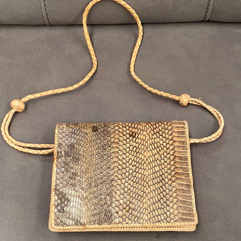 Snake Skin Crossbody Bag